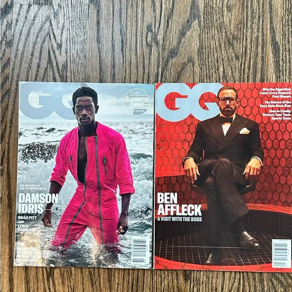 2025 GQ magazine Ben Affleck  damson idris April may Summer issue magazine